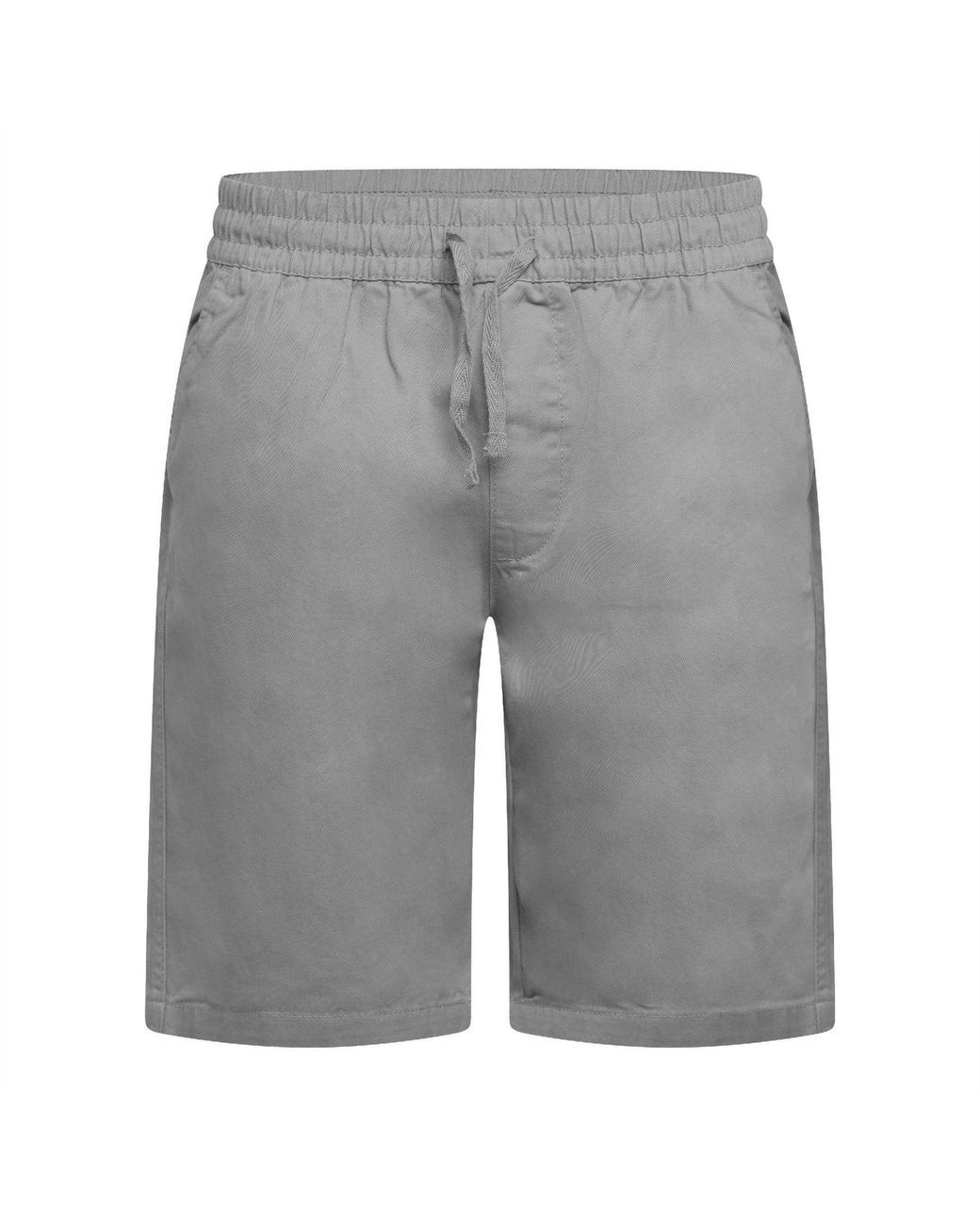 Crosshatch Gray Blansmoore Solid Bermuda Shorts With Elasticated Waistband for men