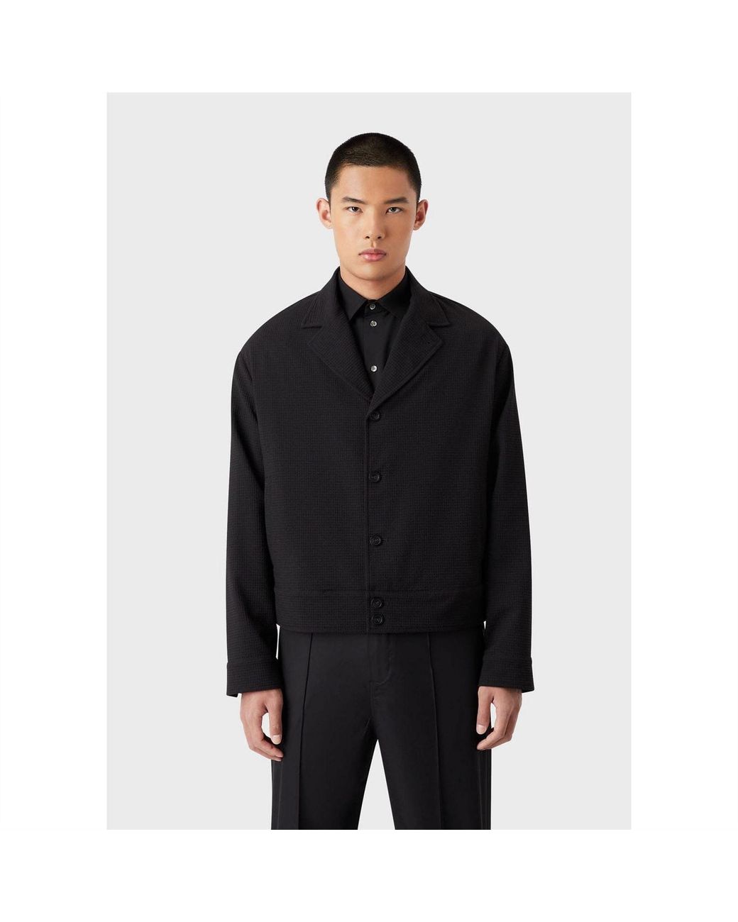 EA7 Black Jacket for men
