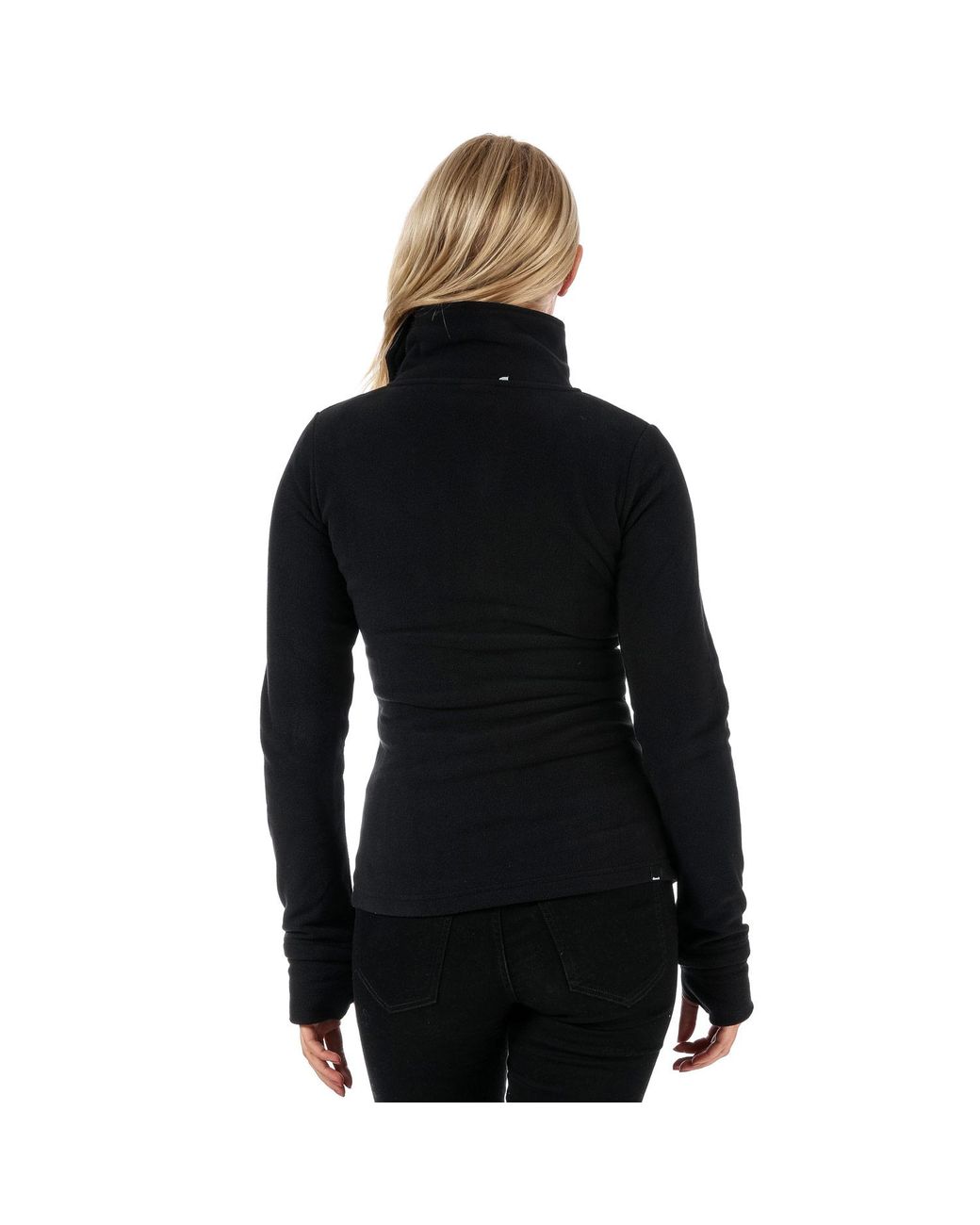Bench Funnel Neck Zip Fleece in Black | Lyst UK