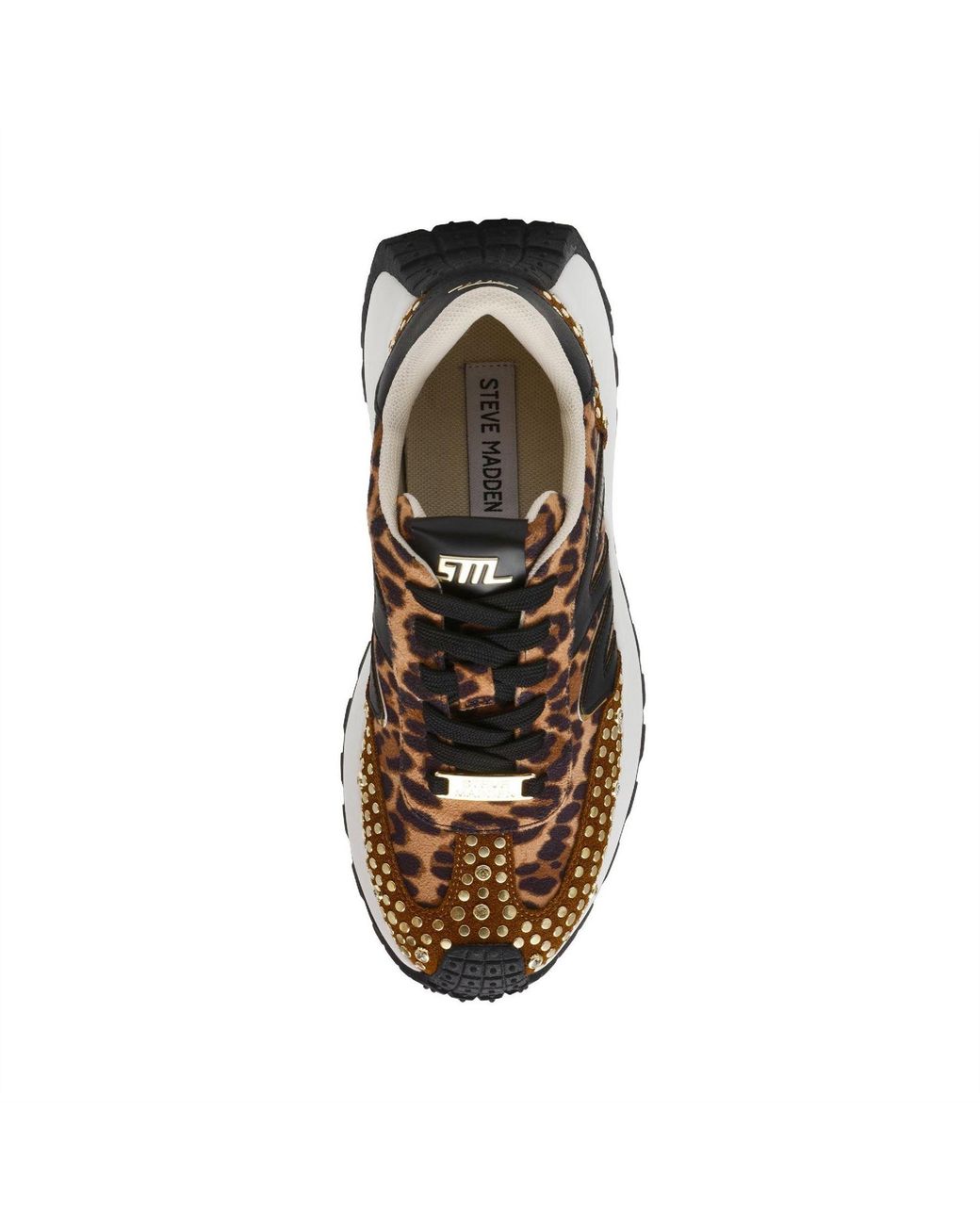 Steve Madden Brown Supercampo S Leopard Walking Sneakers