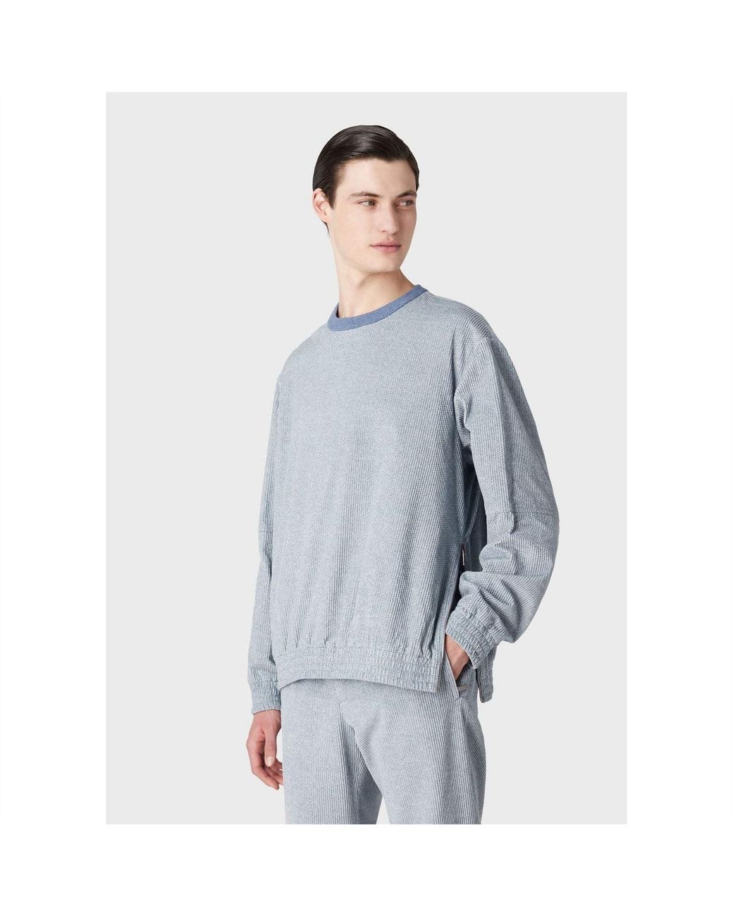 EA7 Blue Sweatshirt for men