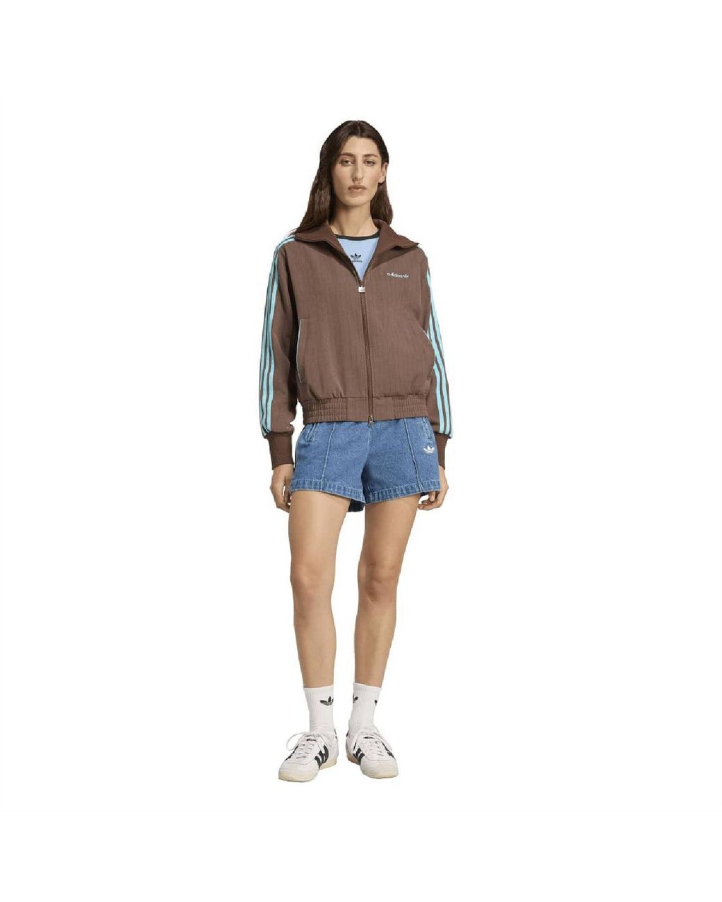 Adidas Originals Brown Tailored High Neck Long Sleeve Sweatshirt 14 (L)