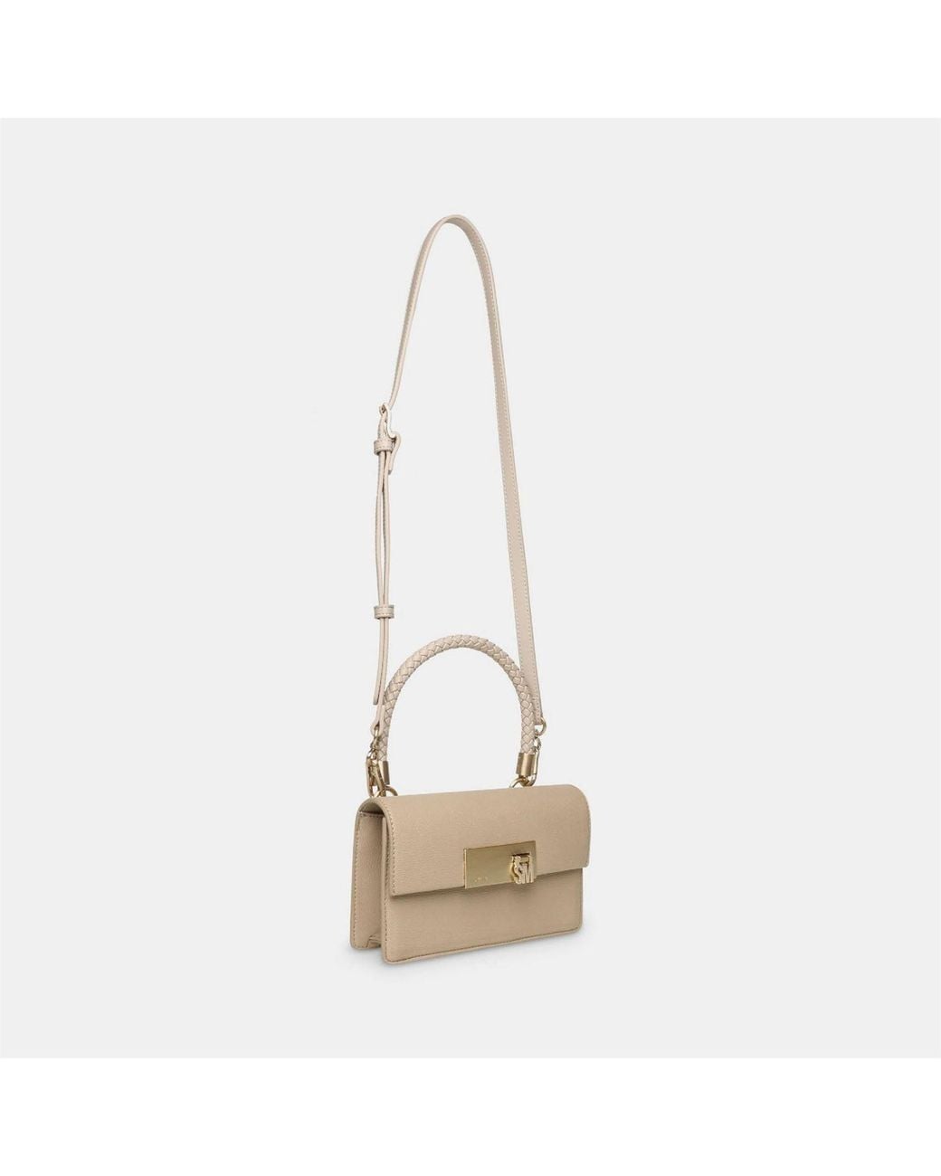 Steve Madden Natural Bnesta Cross Body Bag With Metal Logo