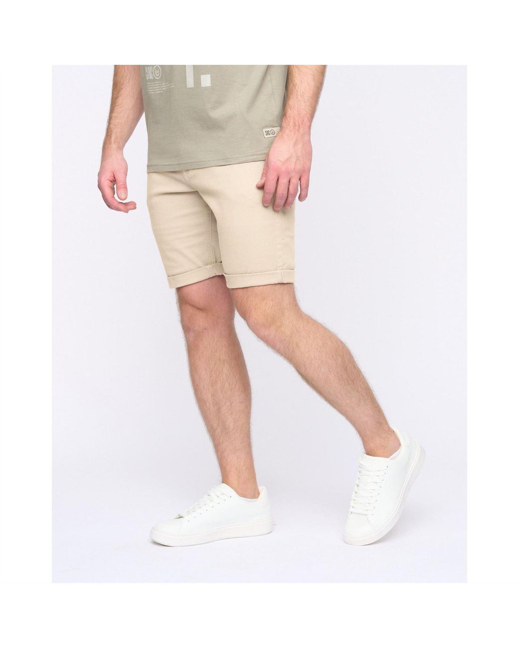 Duck and Cover Natural Moreshore Chino Shorts for men