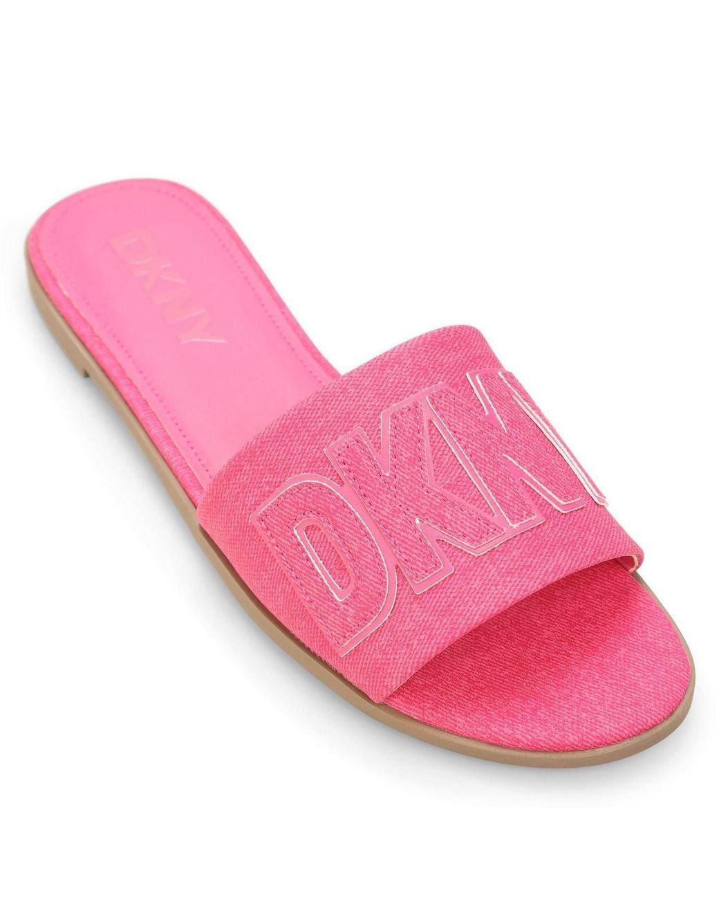 DKNY Pink Flat Sliders