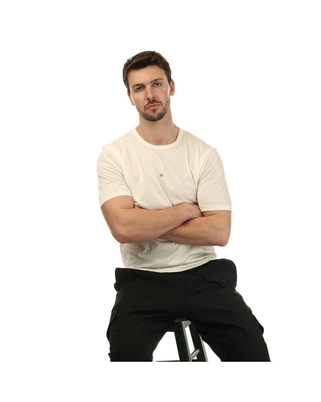 C P Company Natural No Gravity T Shirt for men