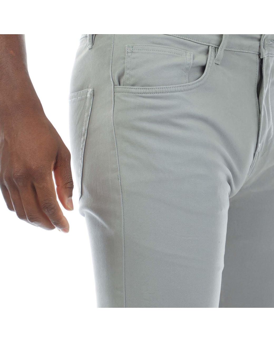 Duck and Cover Gray Franztown Shorts for men