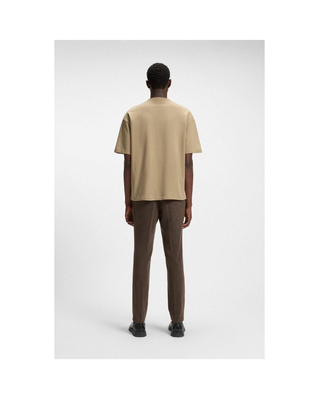 HUGO Natural Dinkee Oversized Fit T-Shirt for men