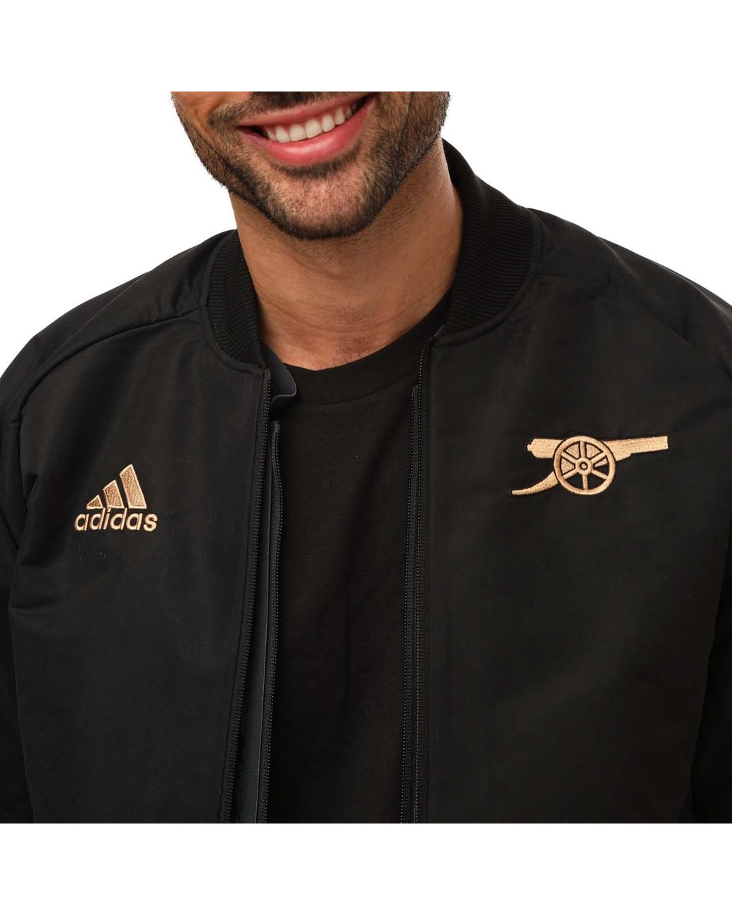 adidas Arsenal 2022 23 Travel Jacket in Black for Men Lyst UK