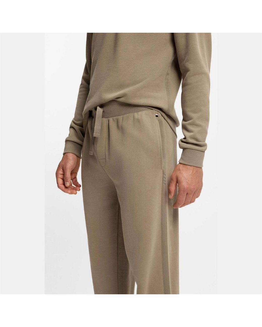 Boss Natural Lounge Tracksuit Bottoms for men
