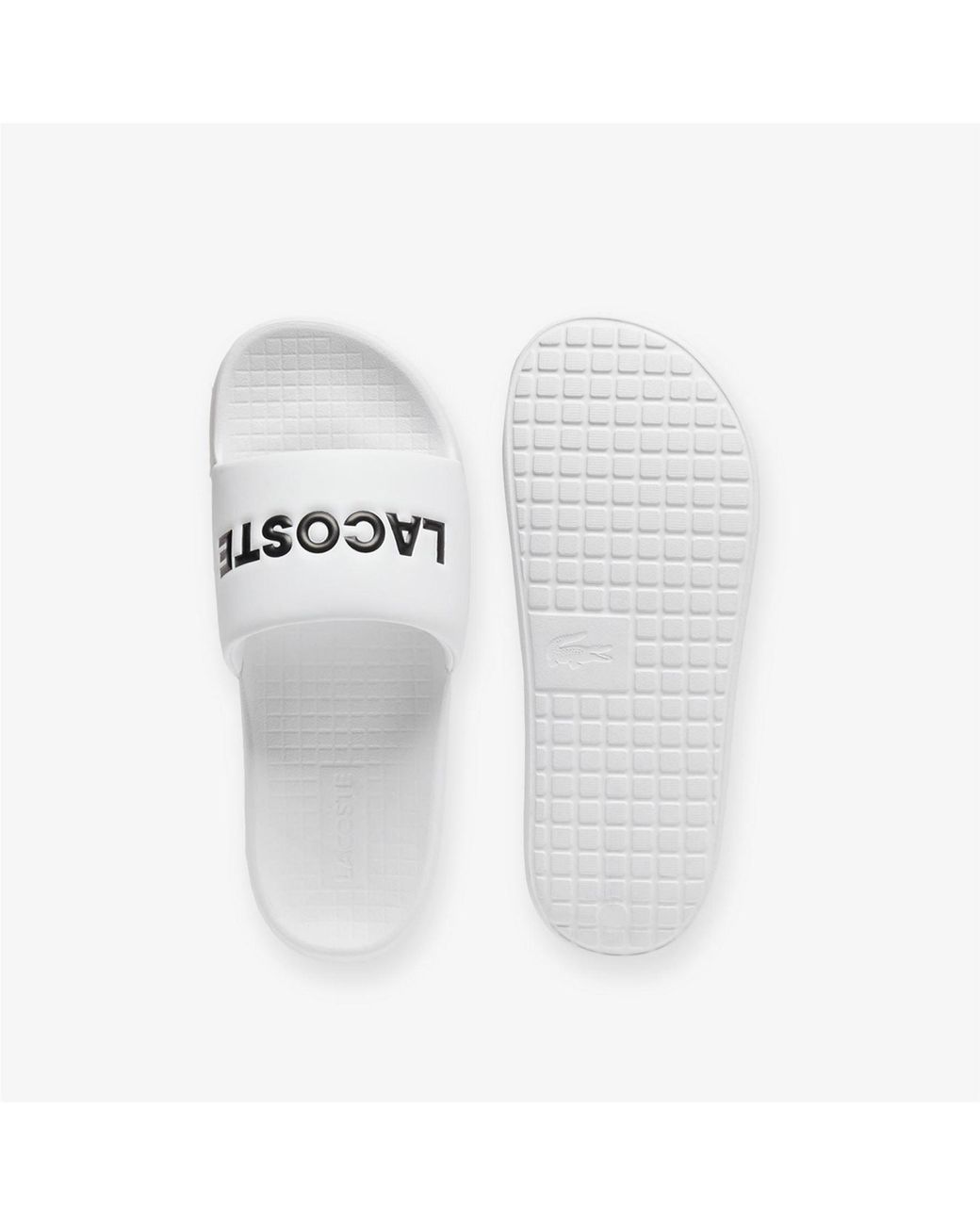 Lacoste White Serve Slide 1.0 Sliders Size 7 for men