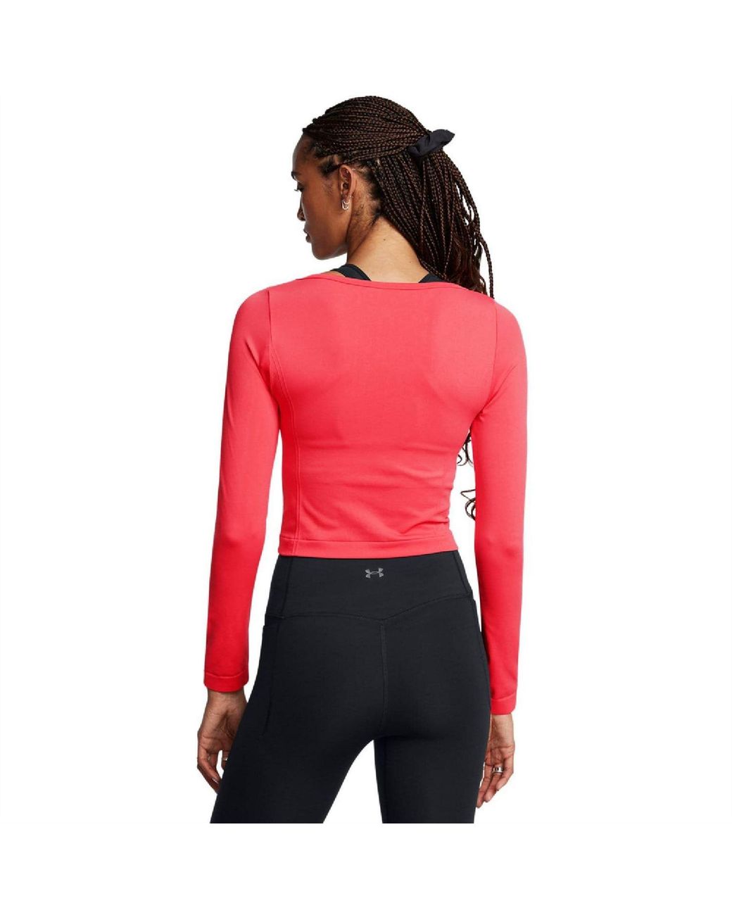 Under Armour Red Train Seamless Long Sleeve Top