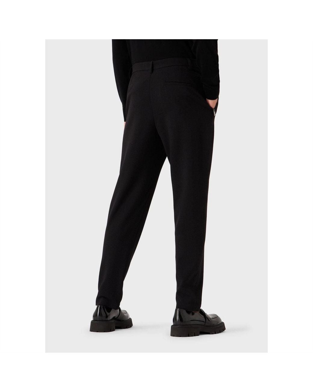 Emporio Armani Black Trousers for men