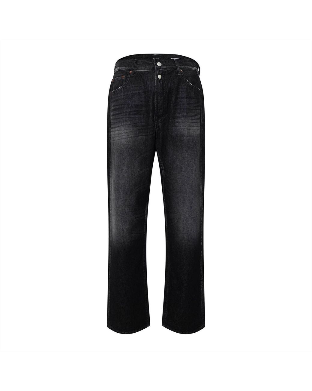 Replay Black Straight Fit Jeans