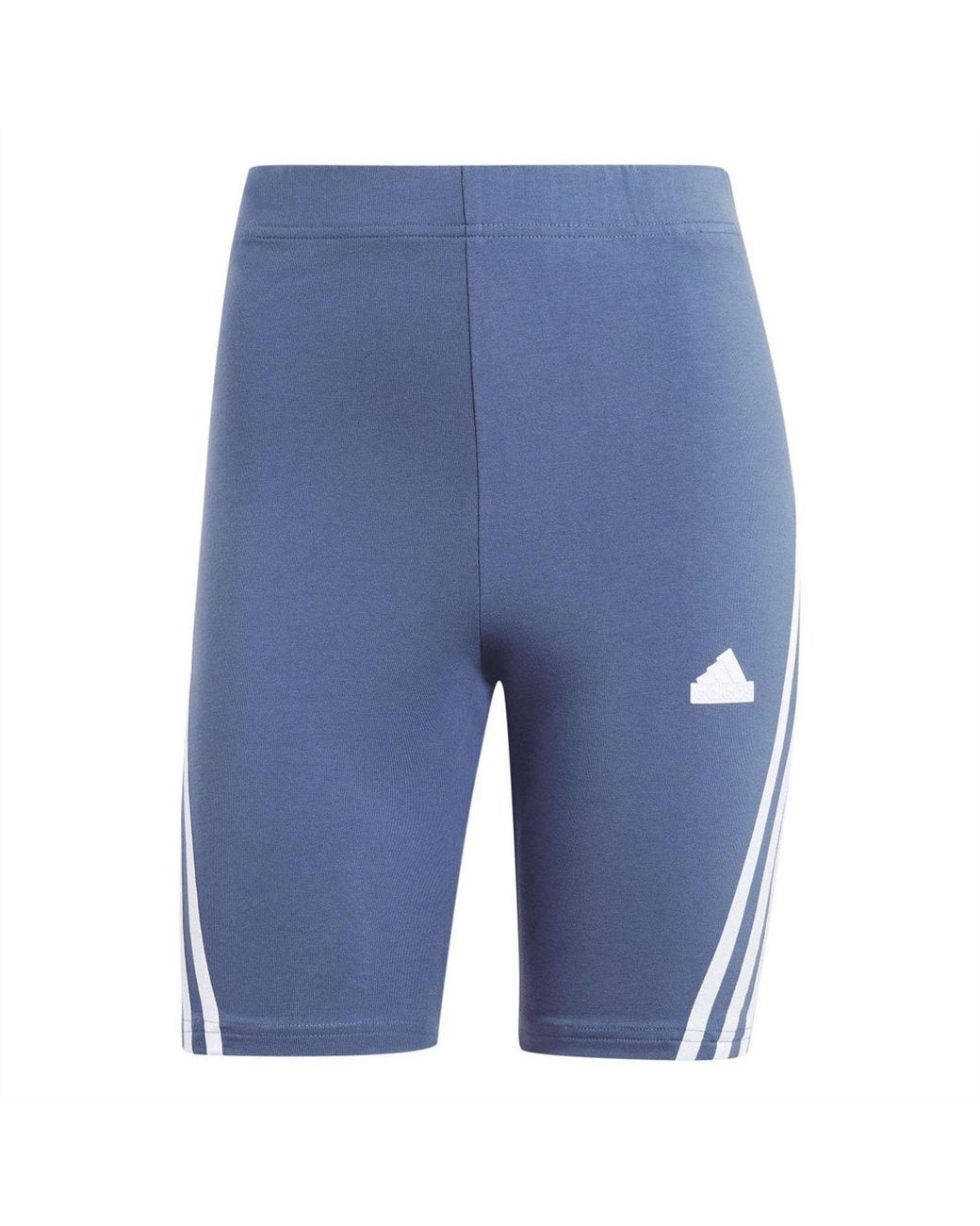 Adidas Blue Future Icons 3-Stripes Bike Shorts