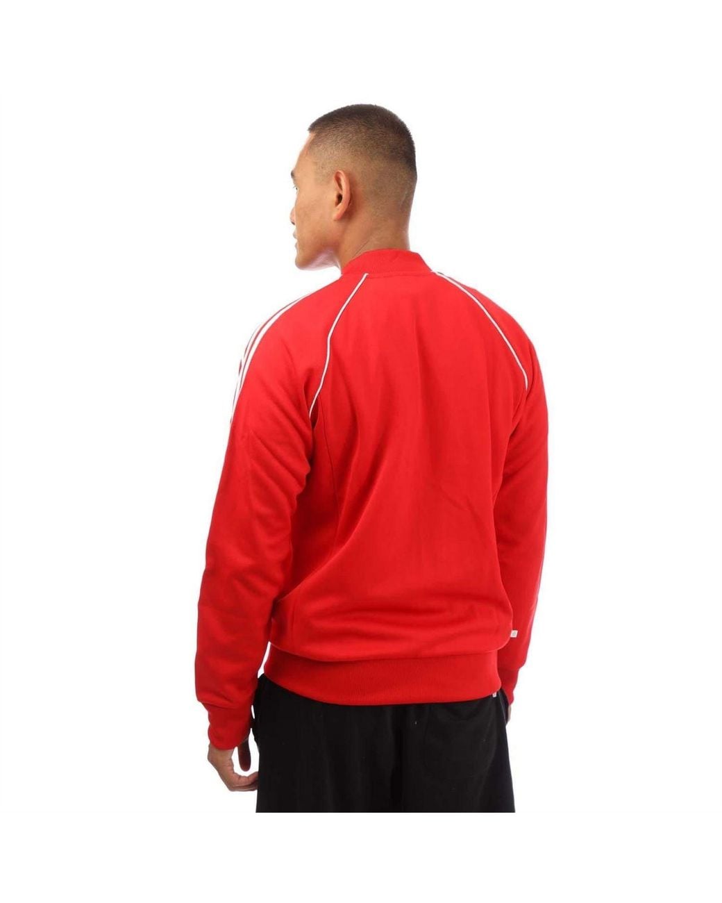 Adidas Originals Red Adicolor Classics Sst Track Jacket for men