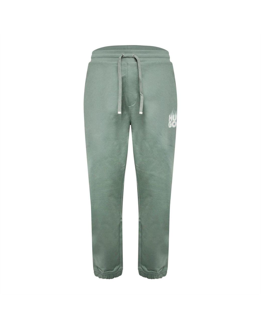 HUGO Green Dilbero Smoke Logo Tracksuit Bottoms for men