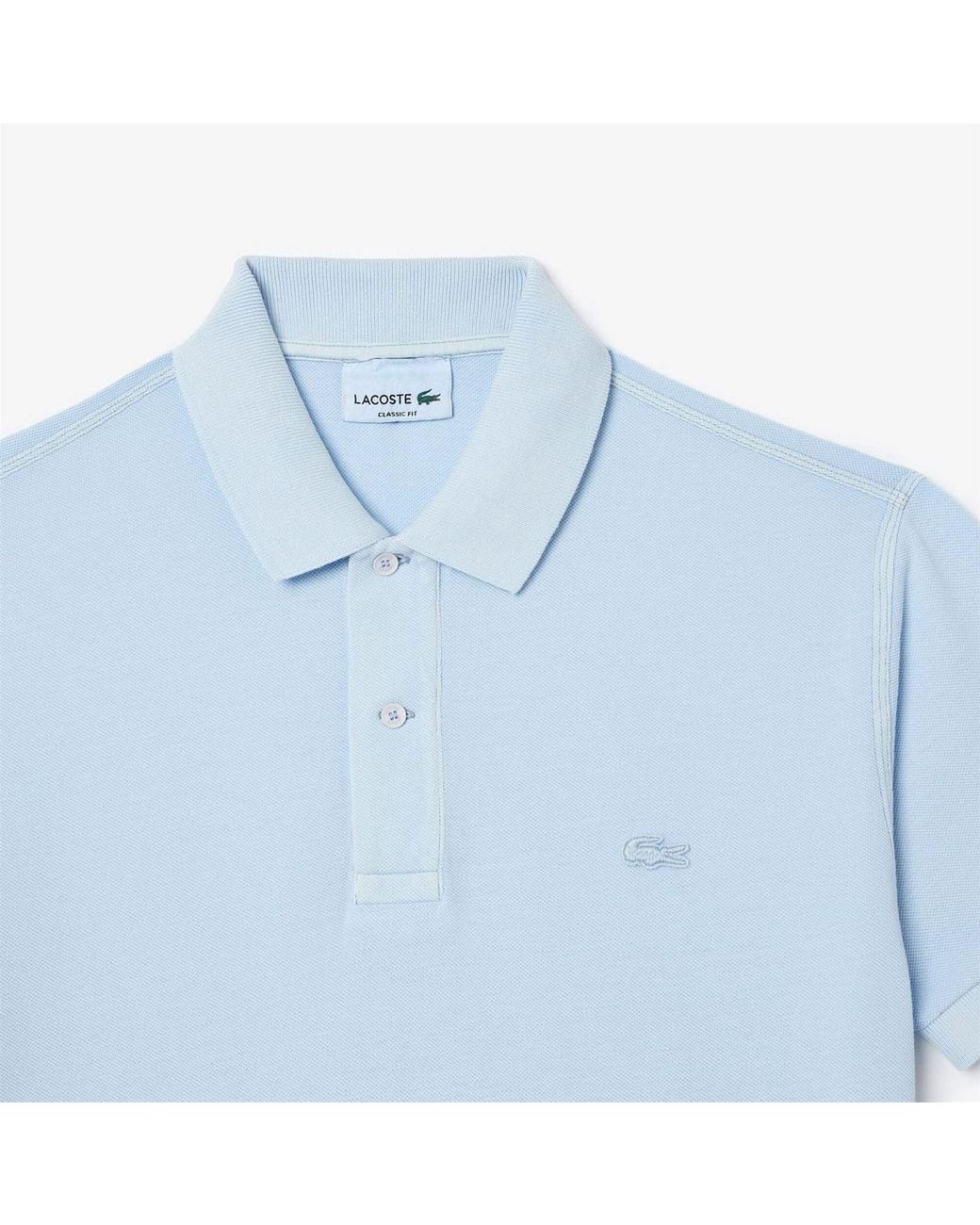 Lacoste Blue Classic-Fit Natural Dye Polo Shirt for men