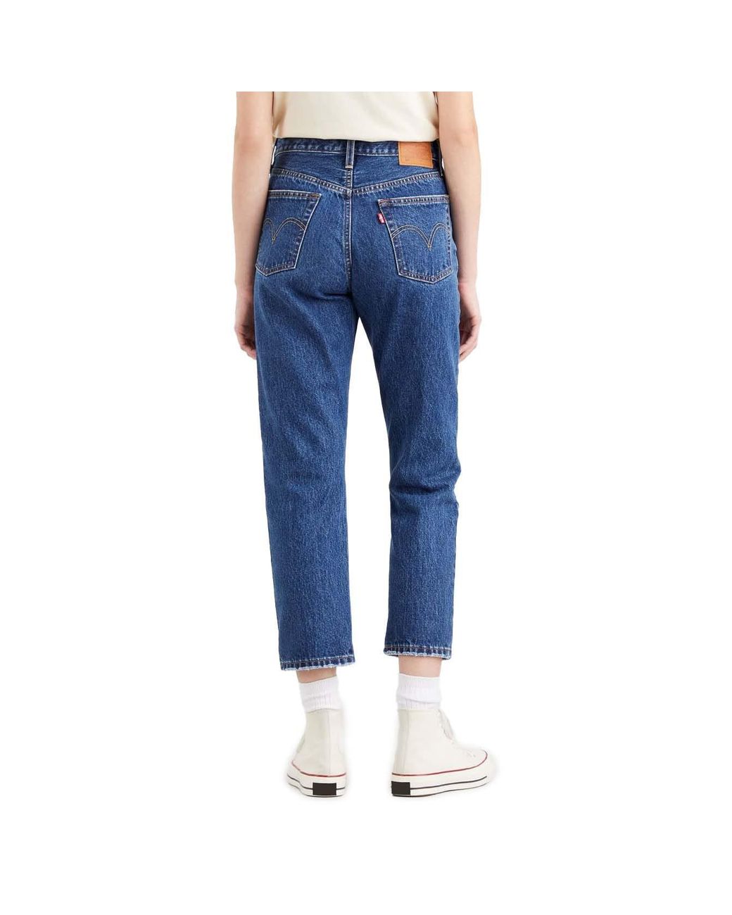 Levi's 501 Crop Jeans in Blue | Lyst UK