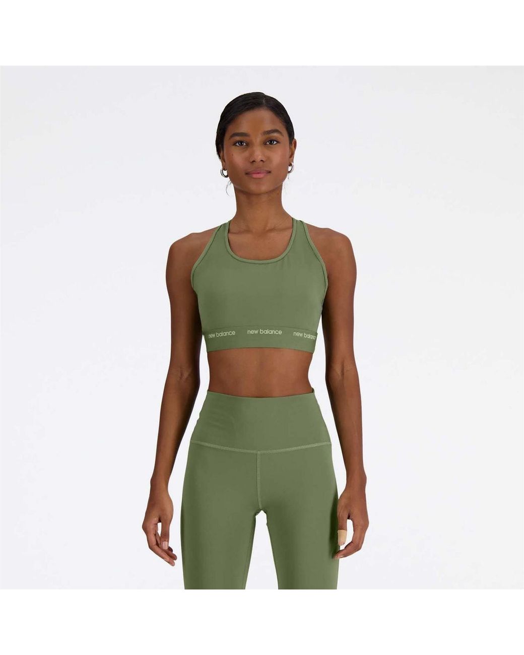 New Balance Green Medium Support Sports Bra