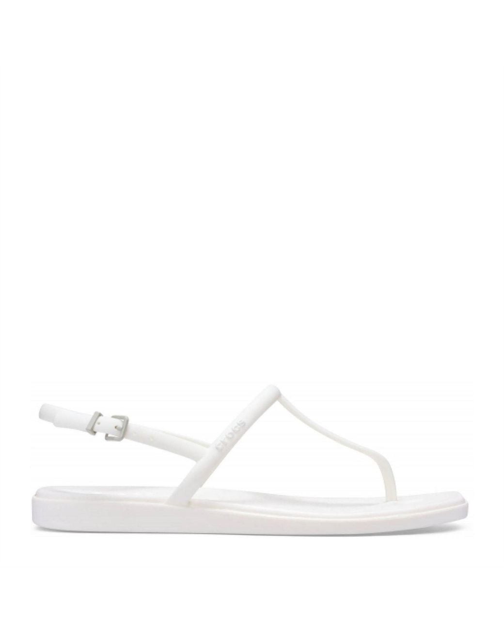 CROCSTM White Thong Flip Sandals