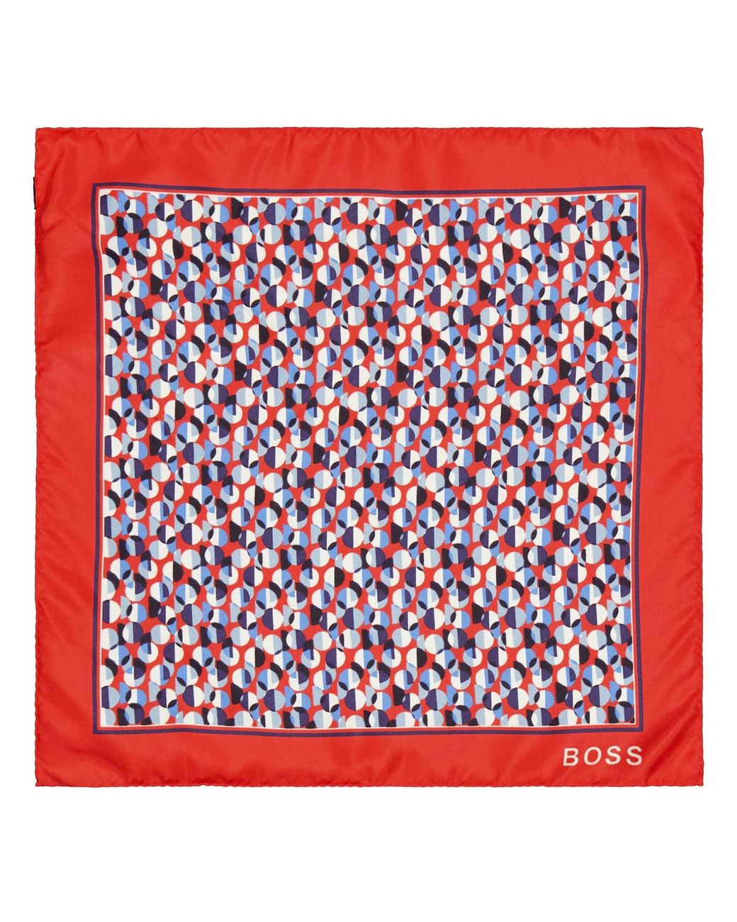 Boss Red Pocket Square for men