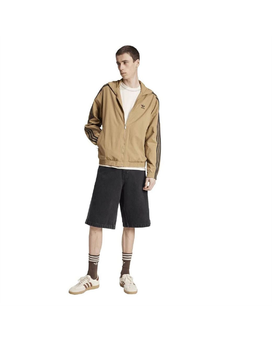 Adidas Originals White Trefoil Esnt for men