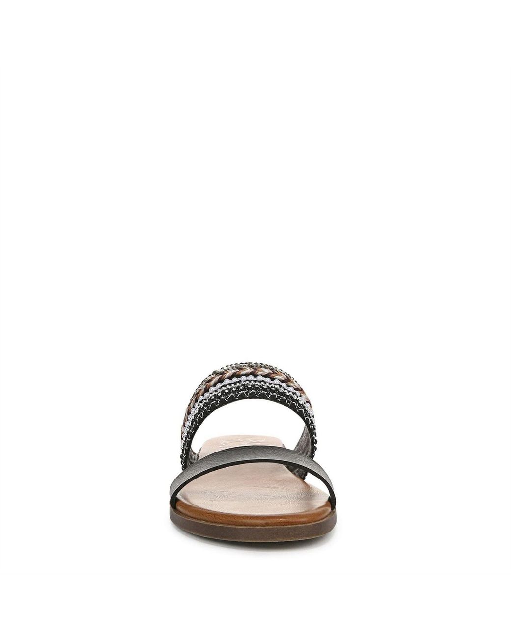 Blowfish Brown Embellished Slide Sandals