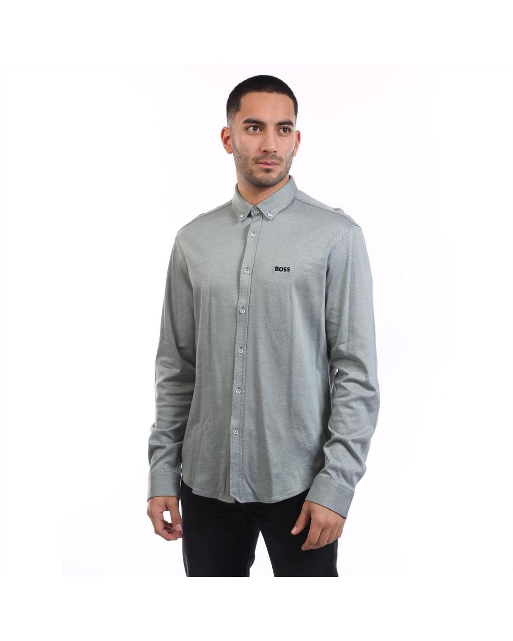Boss Gray Motion L Regular Fit Shirt for men