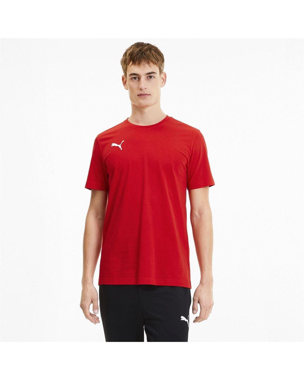 PUMA Red Teamgoal 23 Casuals T-Shirt for men