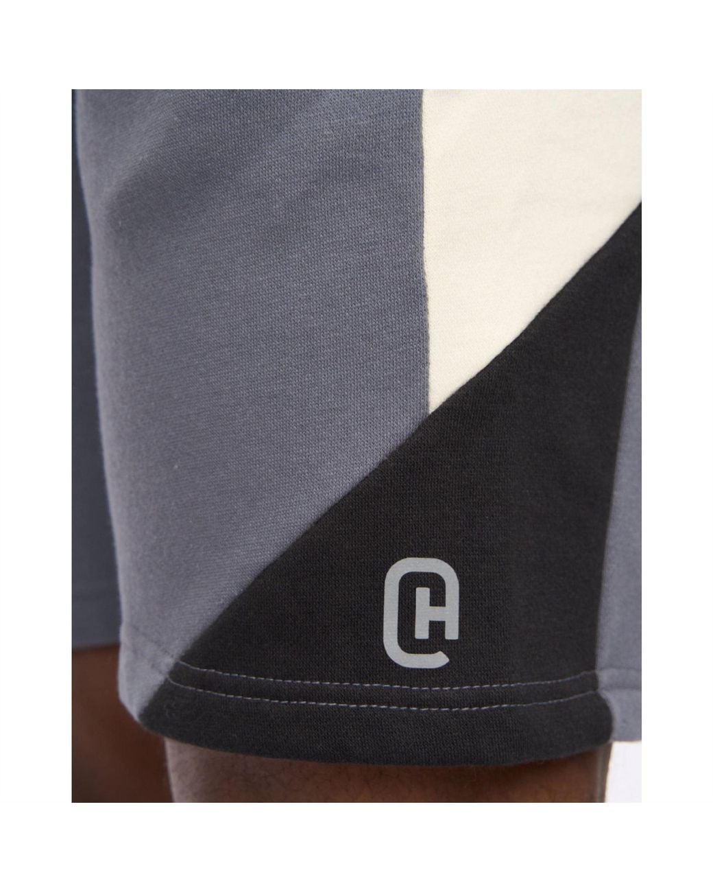 Crosshatch Blue Castlebay Solid Jogger Shorts for men
