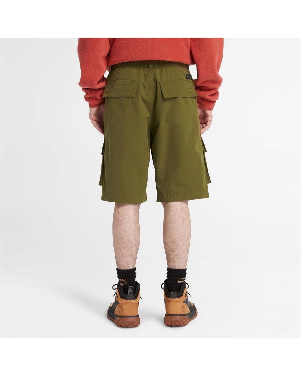 Timberland Green Water Repellent Cargo Shorts for men
