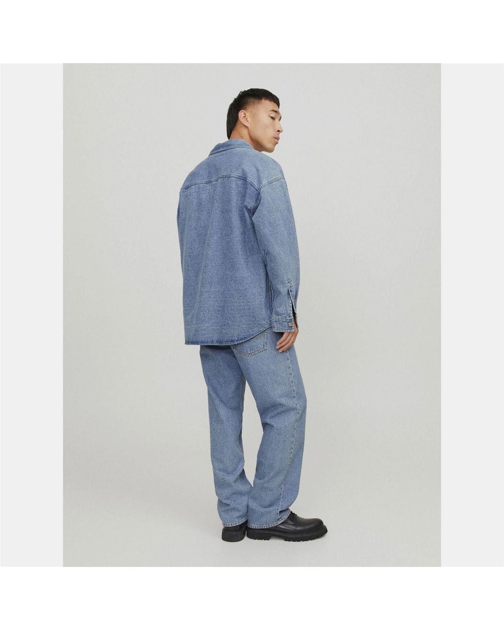 Jack & Jones Blue Denim Overshirt for men