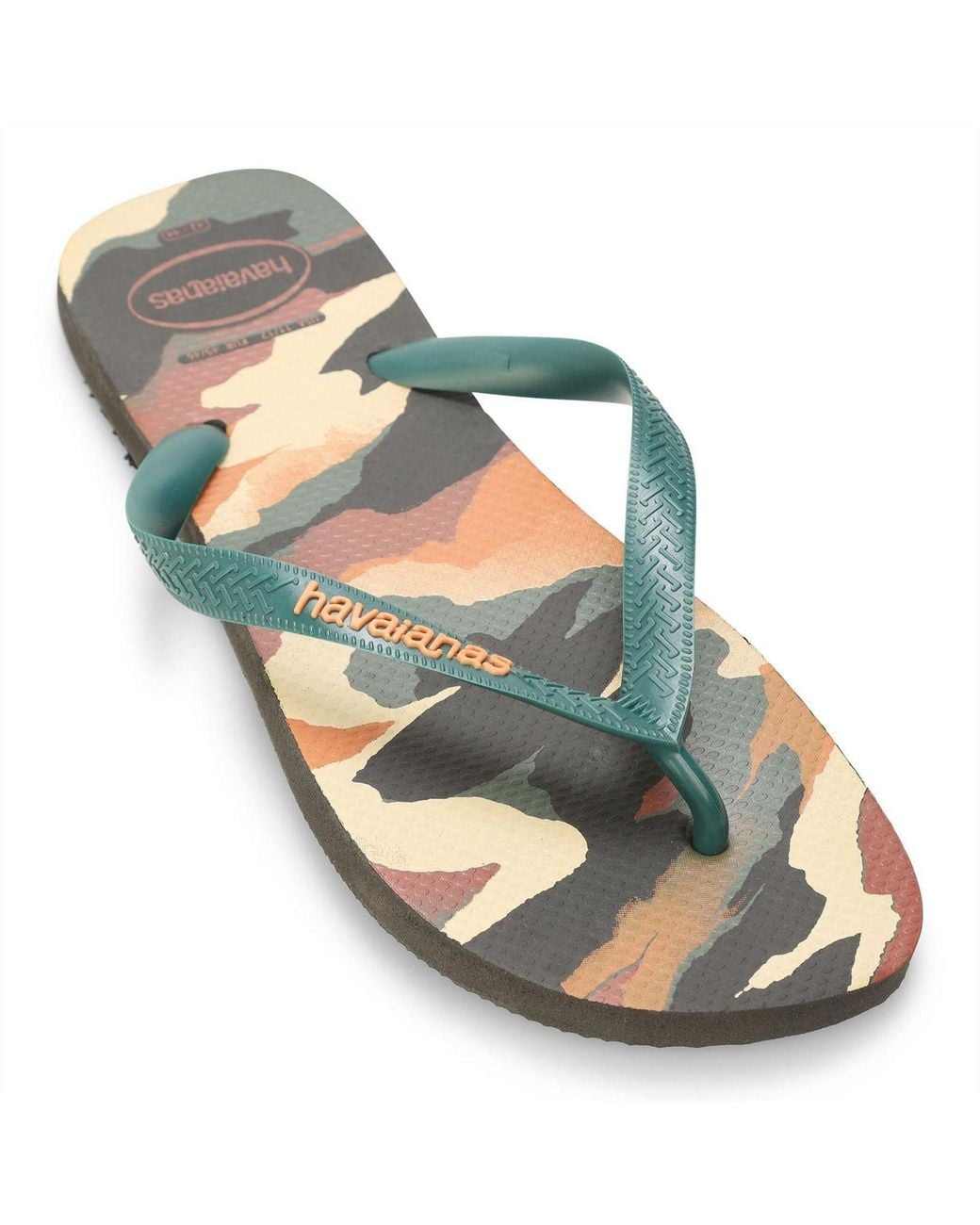 Havaianas Green Camu Flip Flops for men