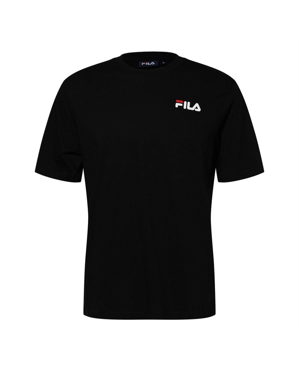 Fila Black Chaz Wordmark Crew Neck Jersey T-Shirt for men