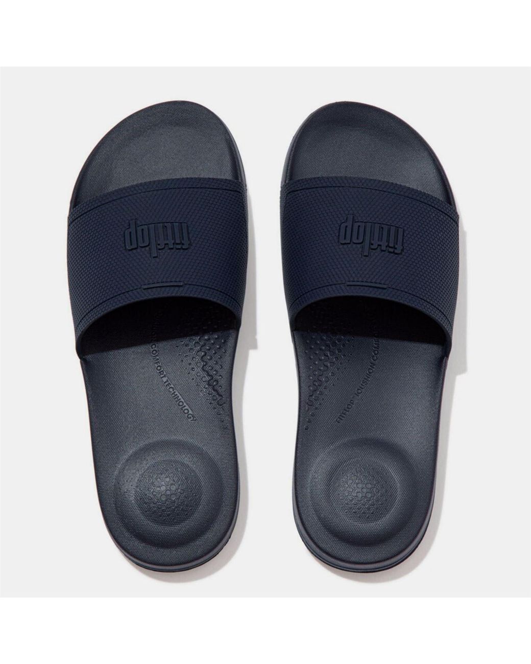 Fitflop Blue Fit Flop Iqushion Pool Sliders