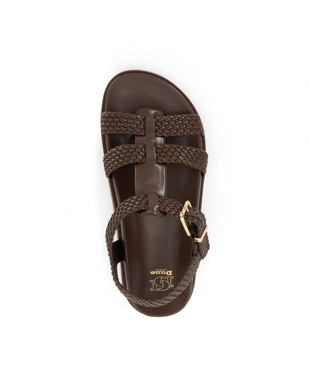 Dune Brown Looking Flat Sandal