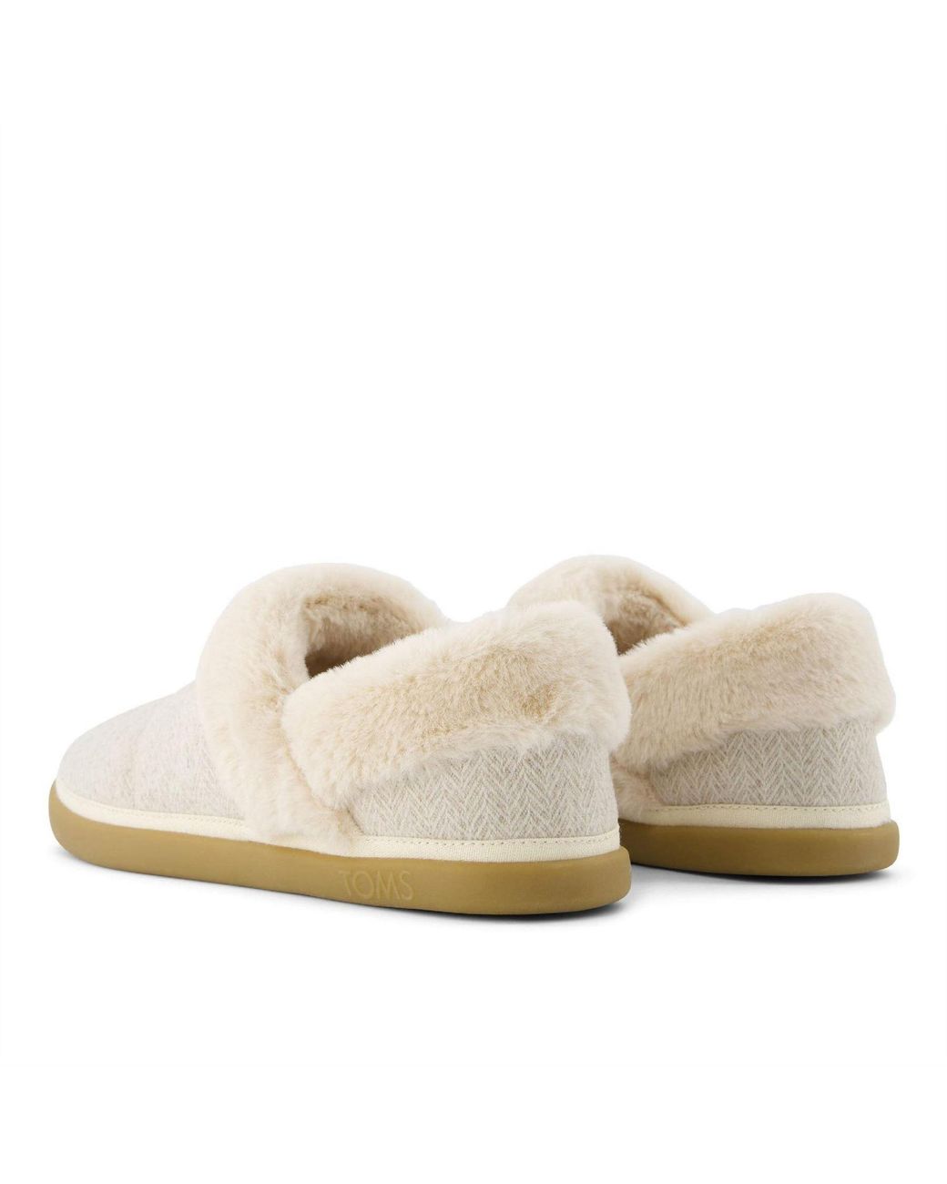TOMS White Slippers