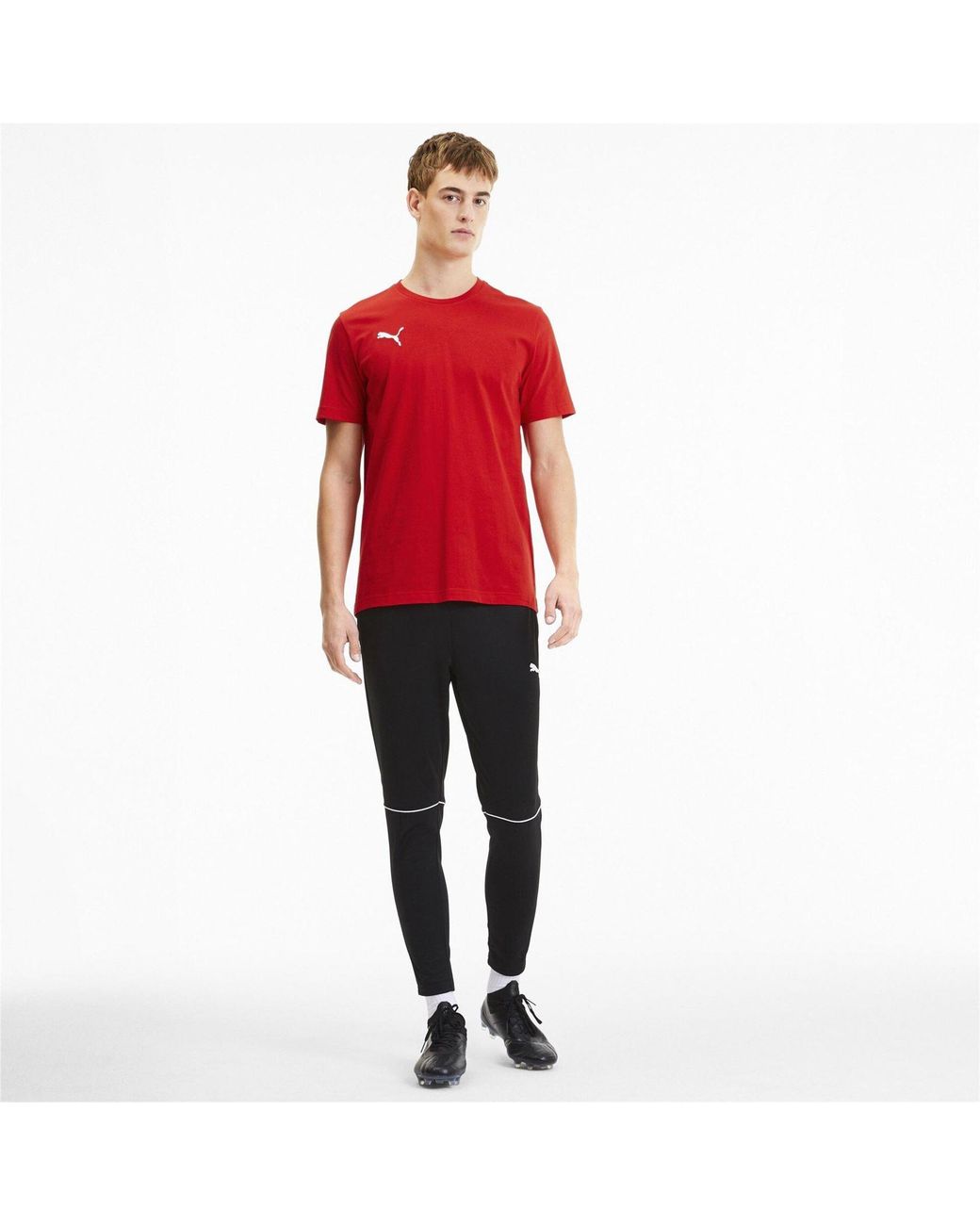 PUMA Red Teamgoal 23 Casuals T-Shirt for men