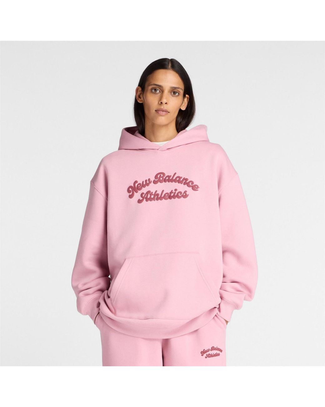 New Balance Pink Heritage Sweatshirt 8 (Xs)