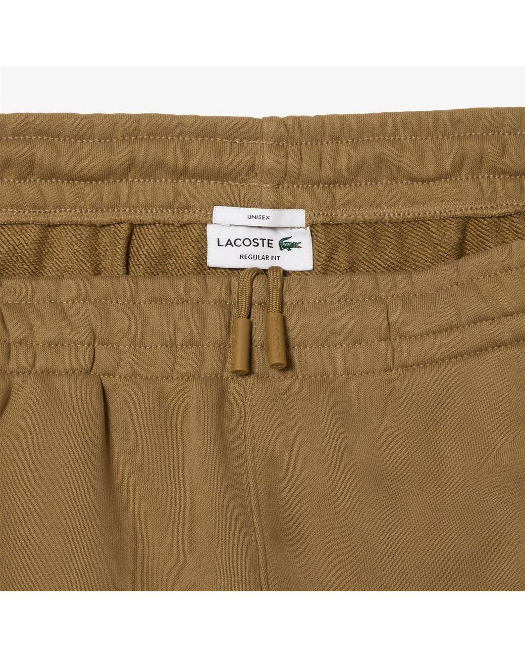 Lacoste Natural Cotton Fleece Sweatpants for men