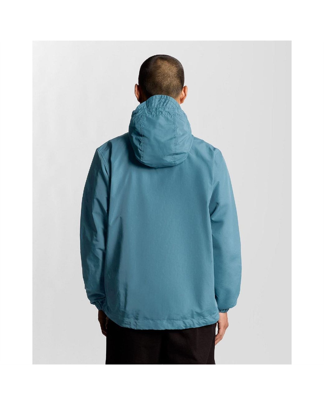 Lyle & Scott Blue And Through Hooded Jacket for men
