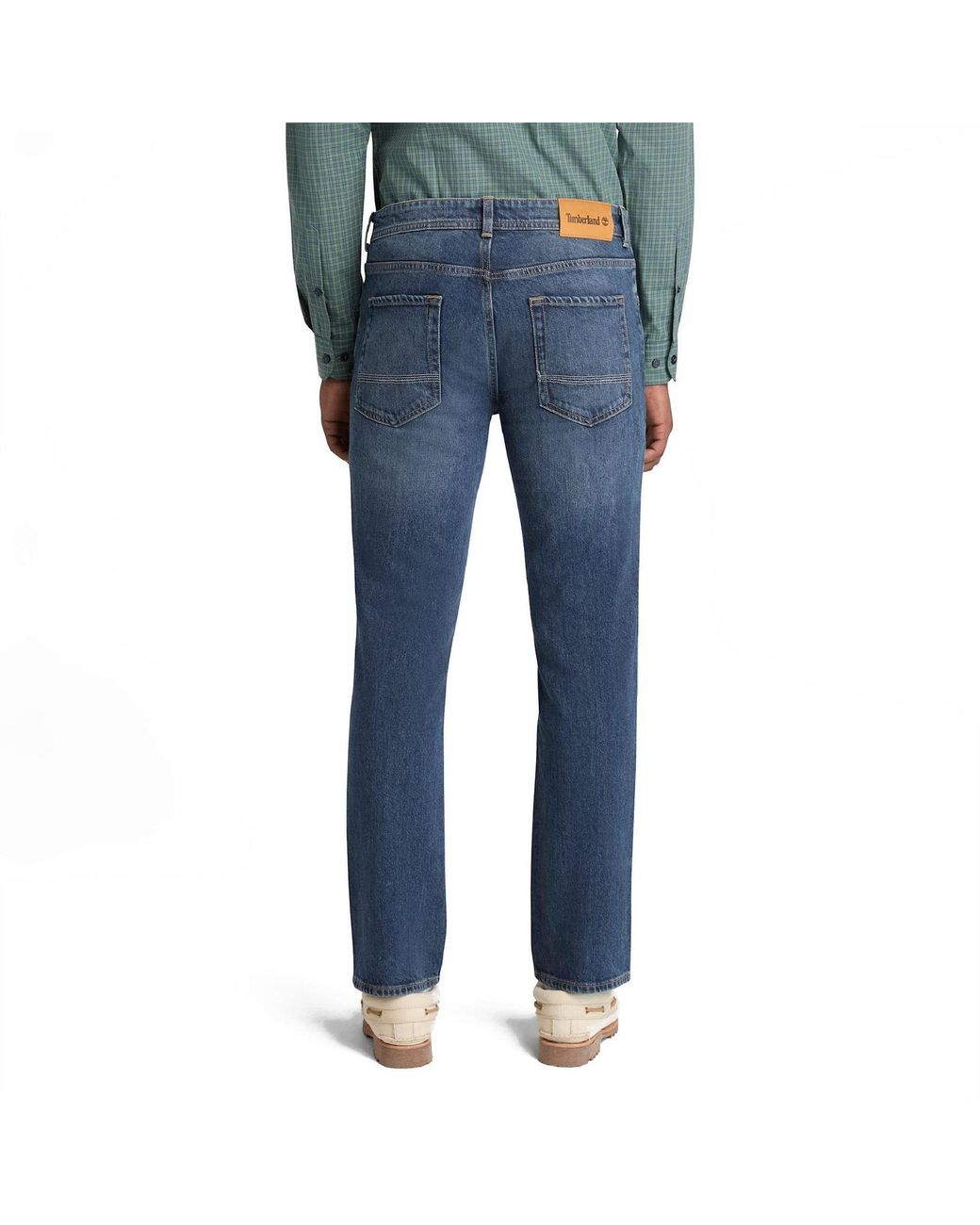 Timberland Blue Sandown Cotton Slim-Fit Jeans for men