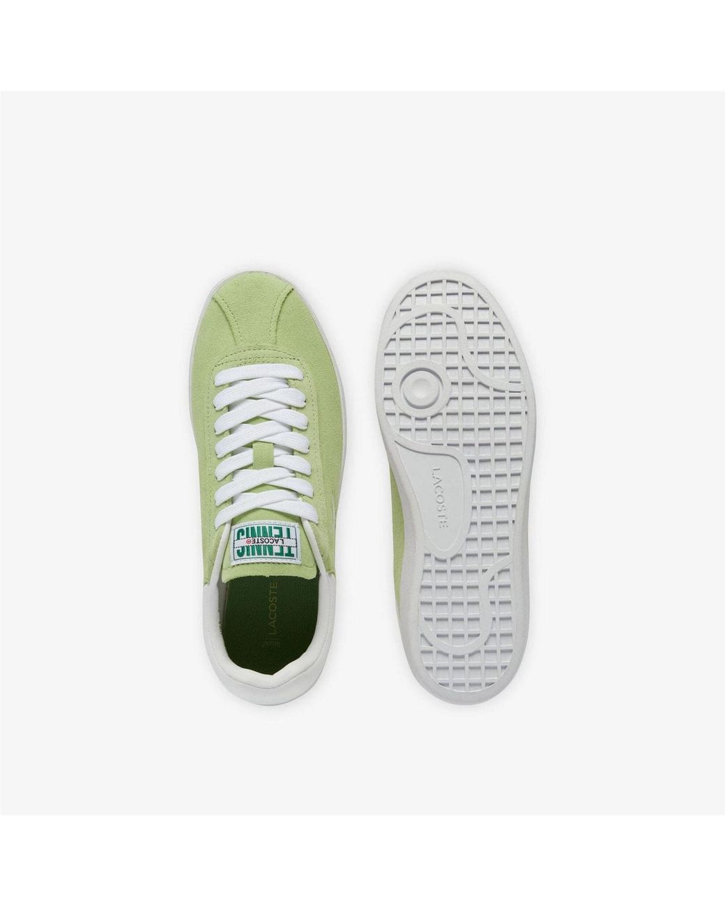 Lacoste Green Suede Trainers