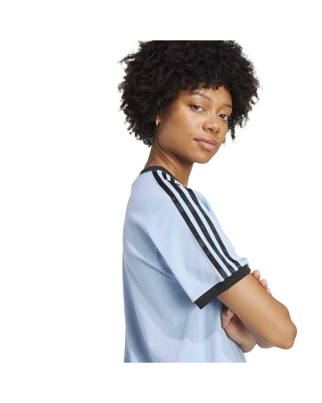 Adidas Originals Blue Crew Neck Short Sleeve Jersey T-Shirt 8 (Xs)