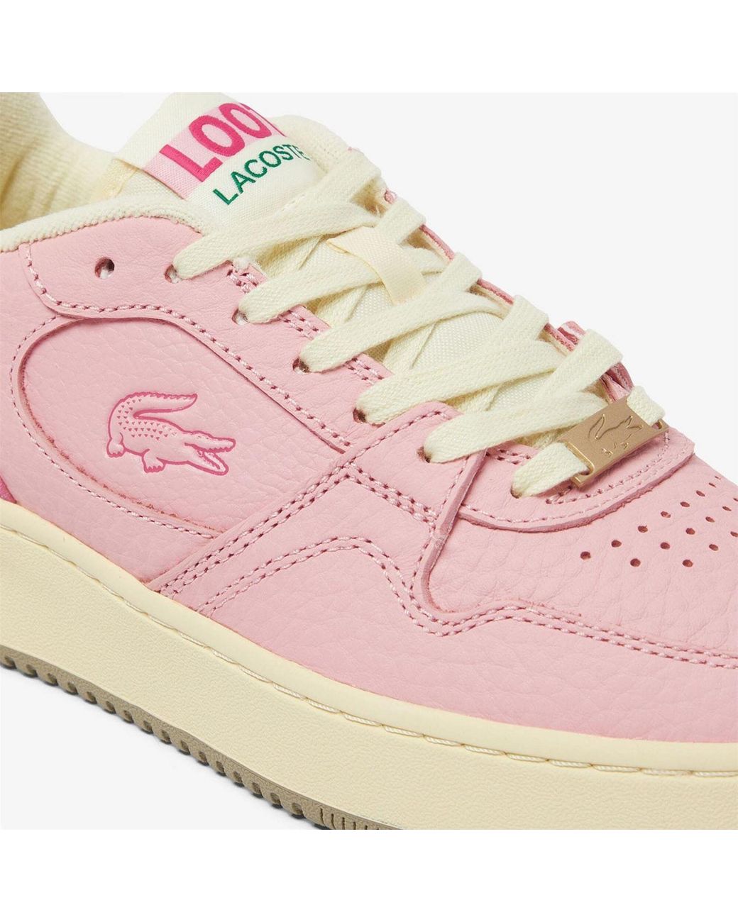 Lacoste Pink Set Leather Trainers