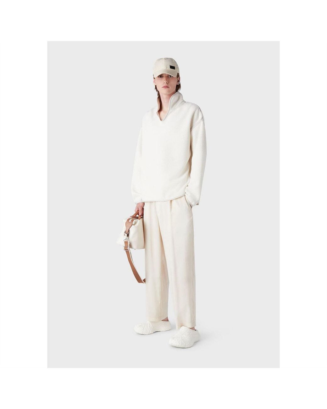 EA7 White Trousers for men
