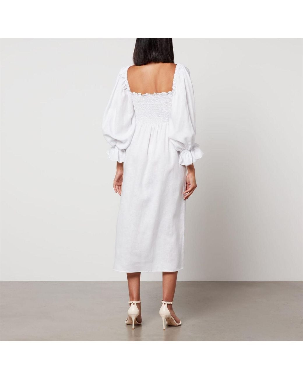 Sleeper White Linen Dress