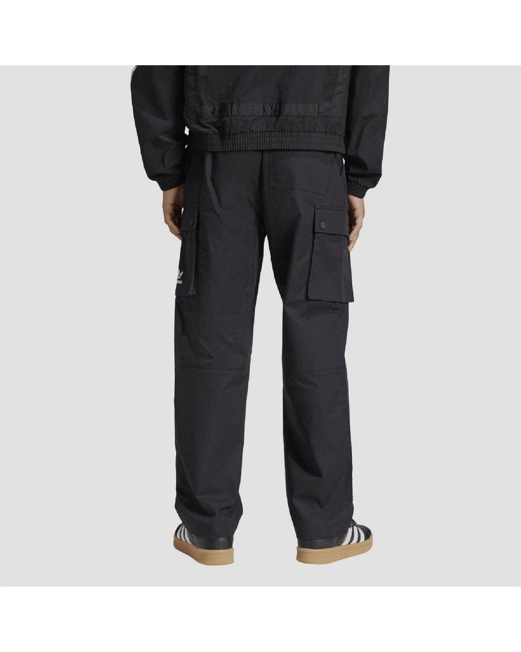 Adidas Blue Script Cargo Tracksuit Bottom for men