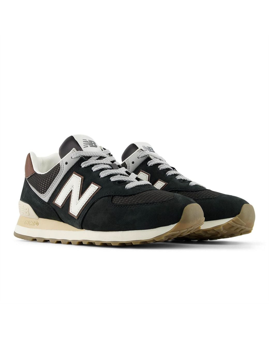 New Balance Black 574 Trainers 6.5 (40) for men